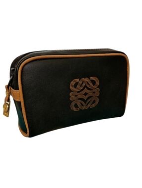 ​Loewe | Vintage Anagram Leather Pouch | Travel Bag